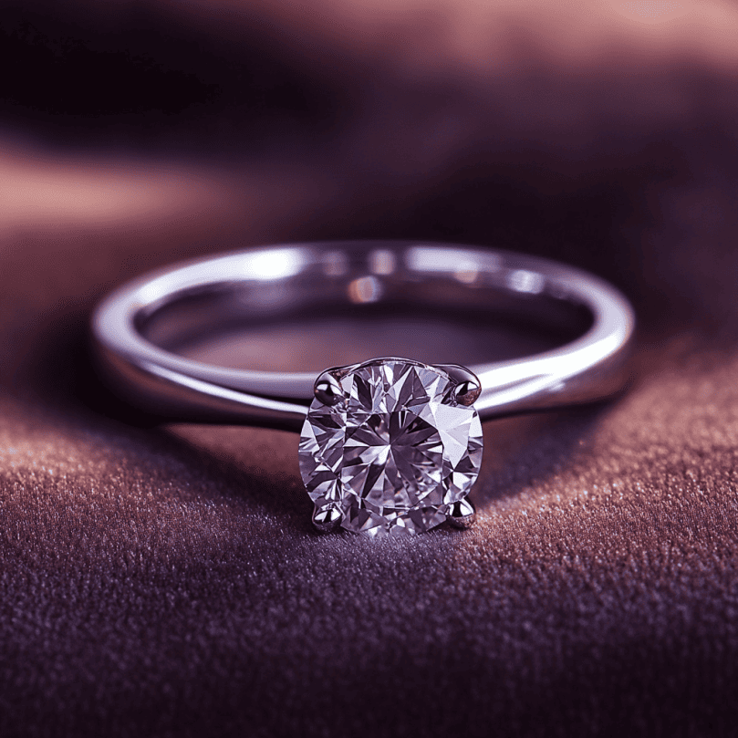 Vintage-Ring mit Saphir